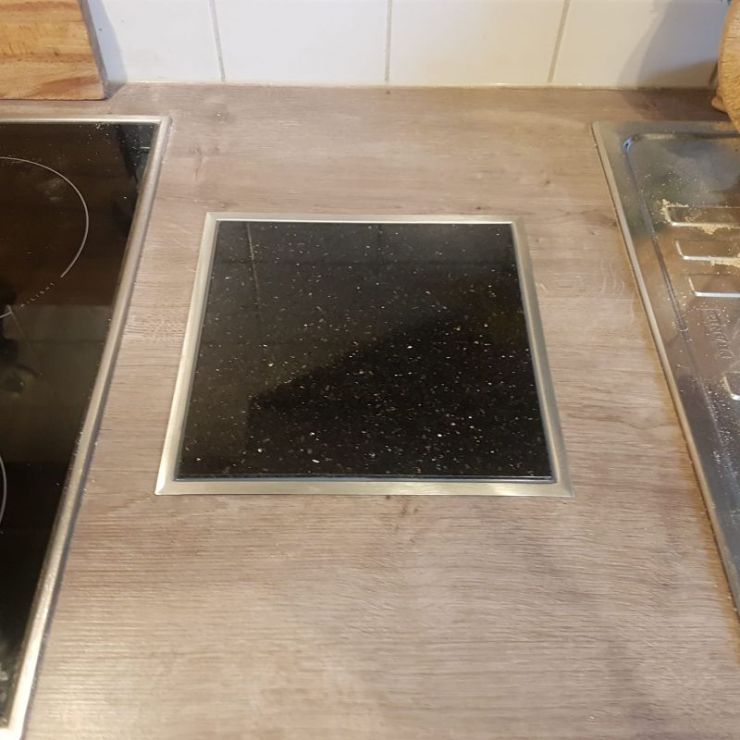 IDEENREICH Granitfeld klein, 25 x 25 x 1,2 cm, Galaxy Star
